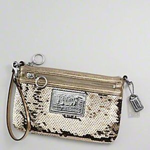 Coach Sequinned Poppy Wristlet